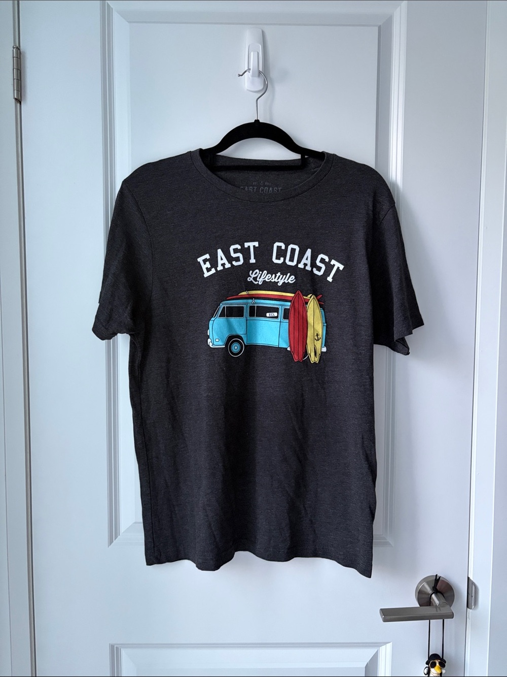 East Coast Lifestyle Grey Graphic T-Shirt